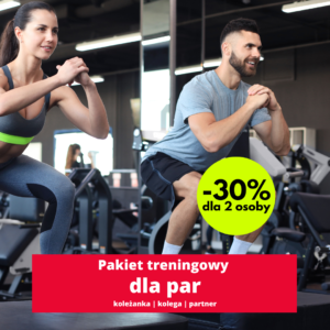 Pakiet treningowy dla par -30% dla 2 osoby!